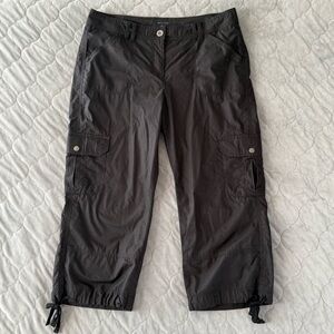 Tommy Jeans Hilfiger Cargo Capri Capris‎ Pants Women’s Size 12 100% Cotton black